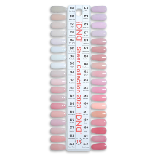 DND Sheer Collection Swatch - Single - 13